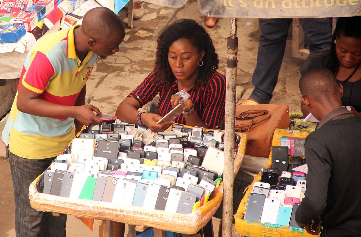 Buying and selling underway at Ikeja Computer Village, Nigeria's largest technology market cluster Photo: Kehinde Shonola/Technology Times