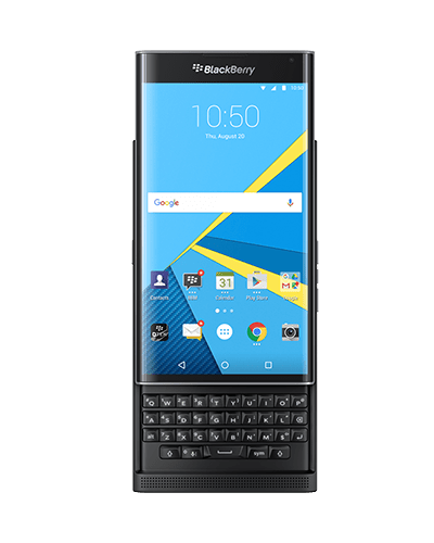 Front View of Blackberry PRIV