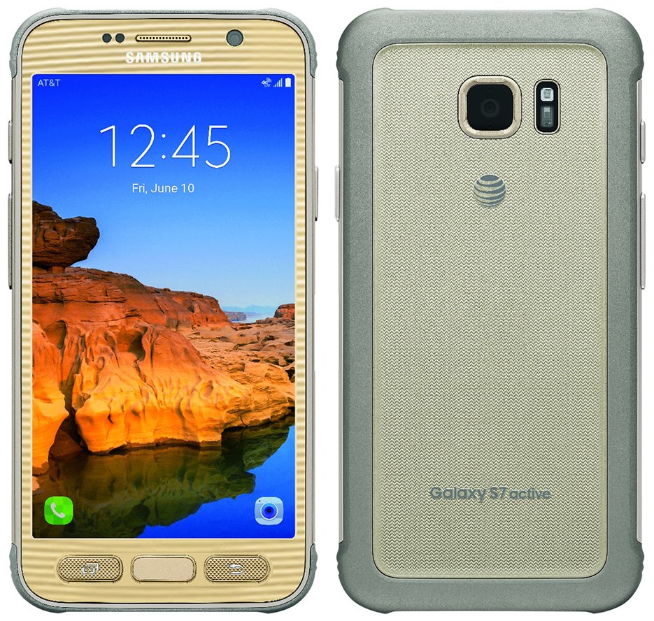 Front and back viwe of Samsung Galaxy S7 active